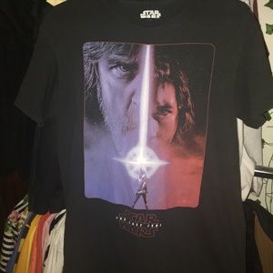 official vintage star wars the last jedi black crewneck tshirt mens medium